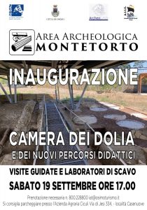 Area archeologica Montetorto inaugurazione Camera dei Dolia sabato 19 settembre 2020